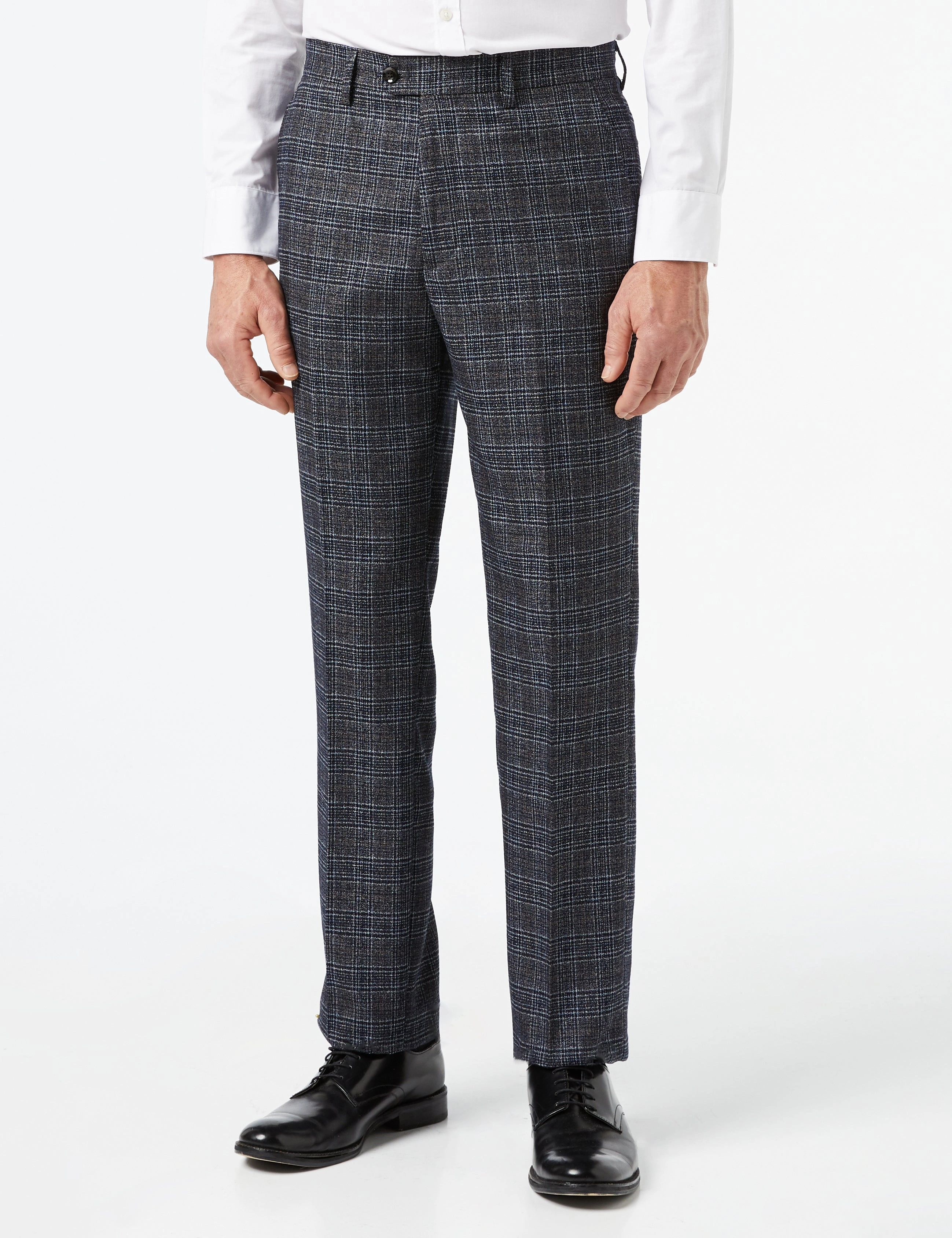 Abel - Pantalon de costume gris tweed, ajusté et élégant ! Un classique revisité.